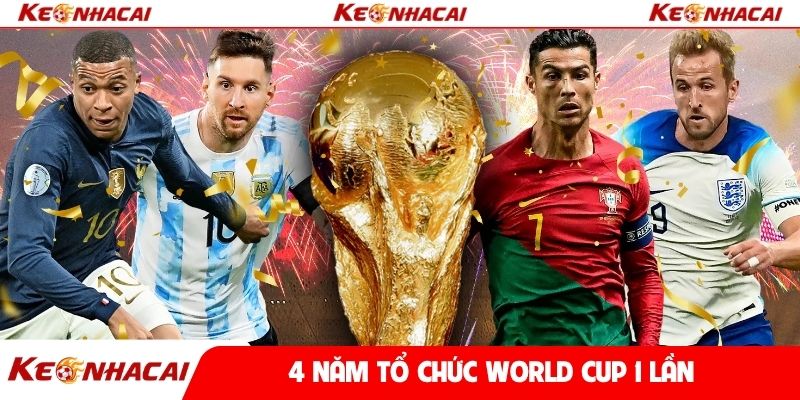 4 năm tổ chức World cup 1 lần