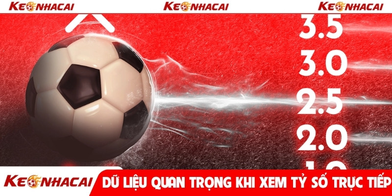 Dữ liệu quan trọng khi xem tỷ số trực tiếp
