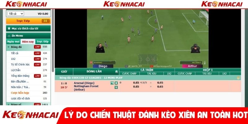 Lý do chiến thuật đánh kèo xiên an toàn hot