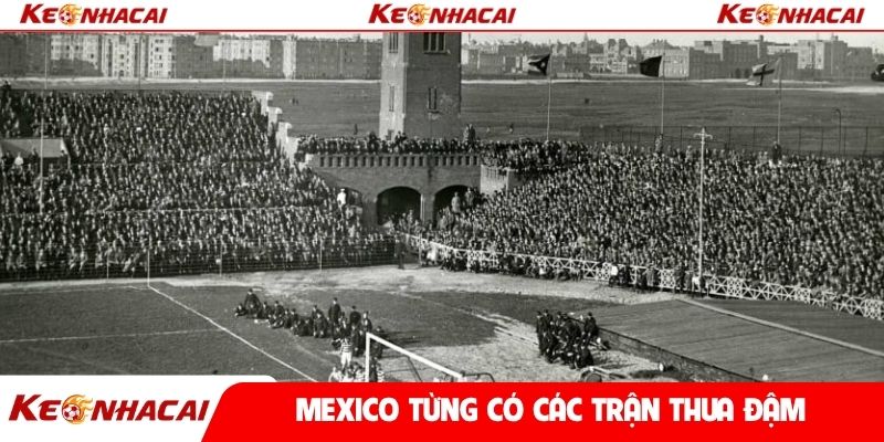 Mexico từng có các trận thua đậm