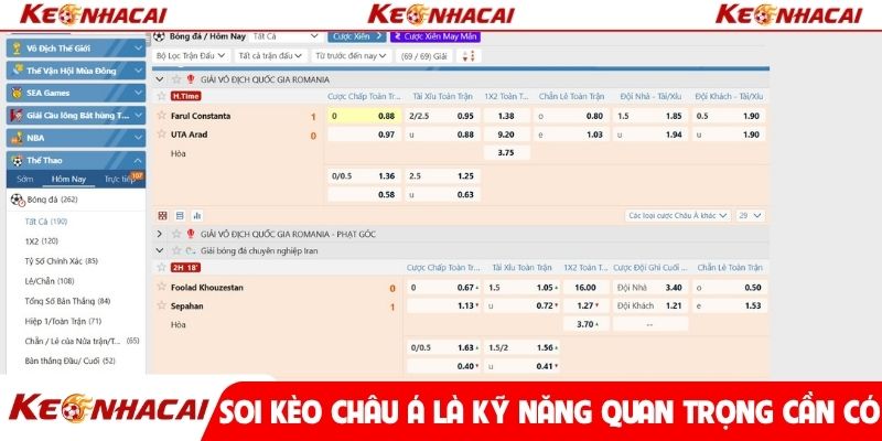 Soi kèo Châu Á là kỹ năng quan trọng cần có