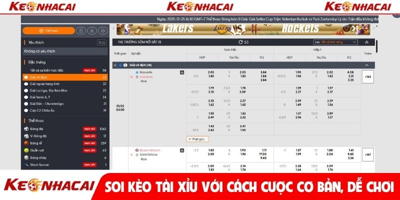 Soi kèo Tài Xỉu với cách cược cơ bản, dễ chơi