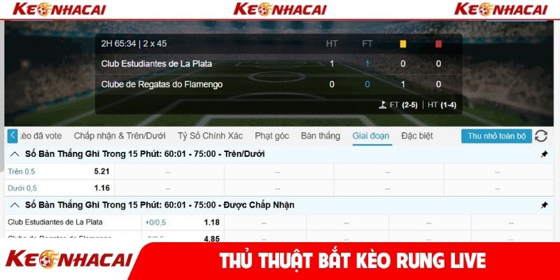 Thủ thuật bắt kèo rung live